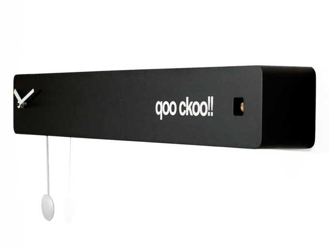 Moderne-koekoeksklok-Q02-zwart